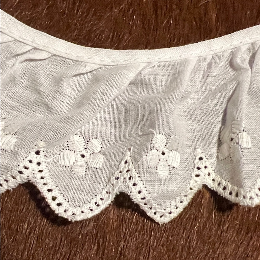 White Cotton Lace Trim with Floral Design over 8 yards
